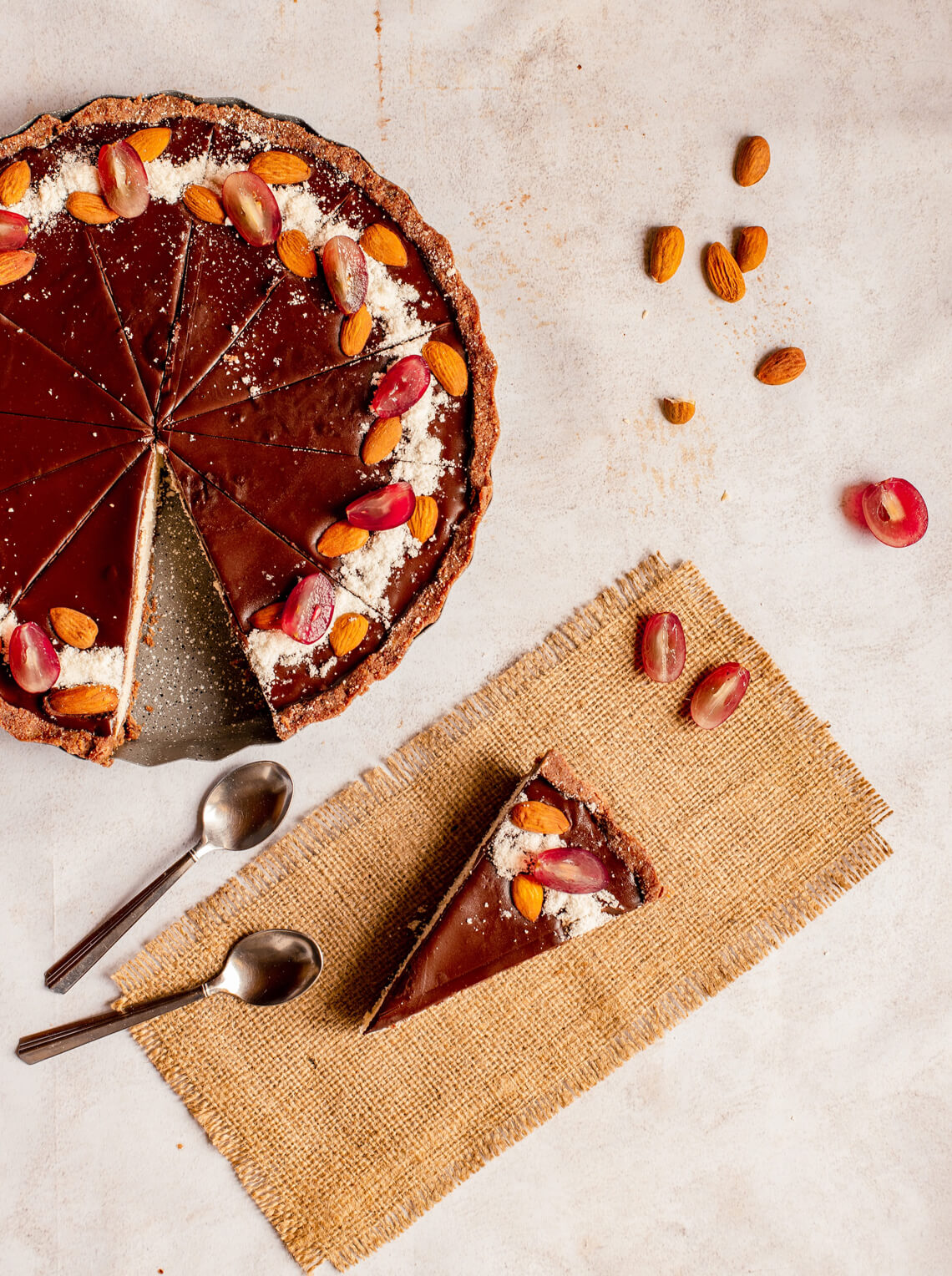 Decadent Dark Chocolate Salted Caramel Tart