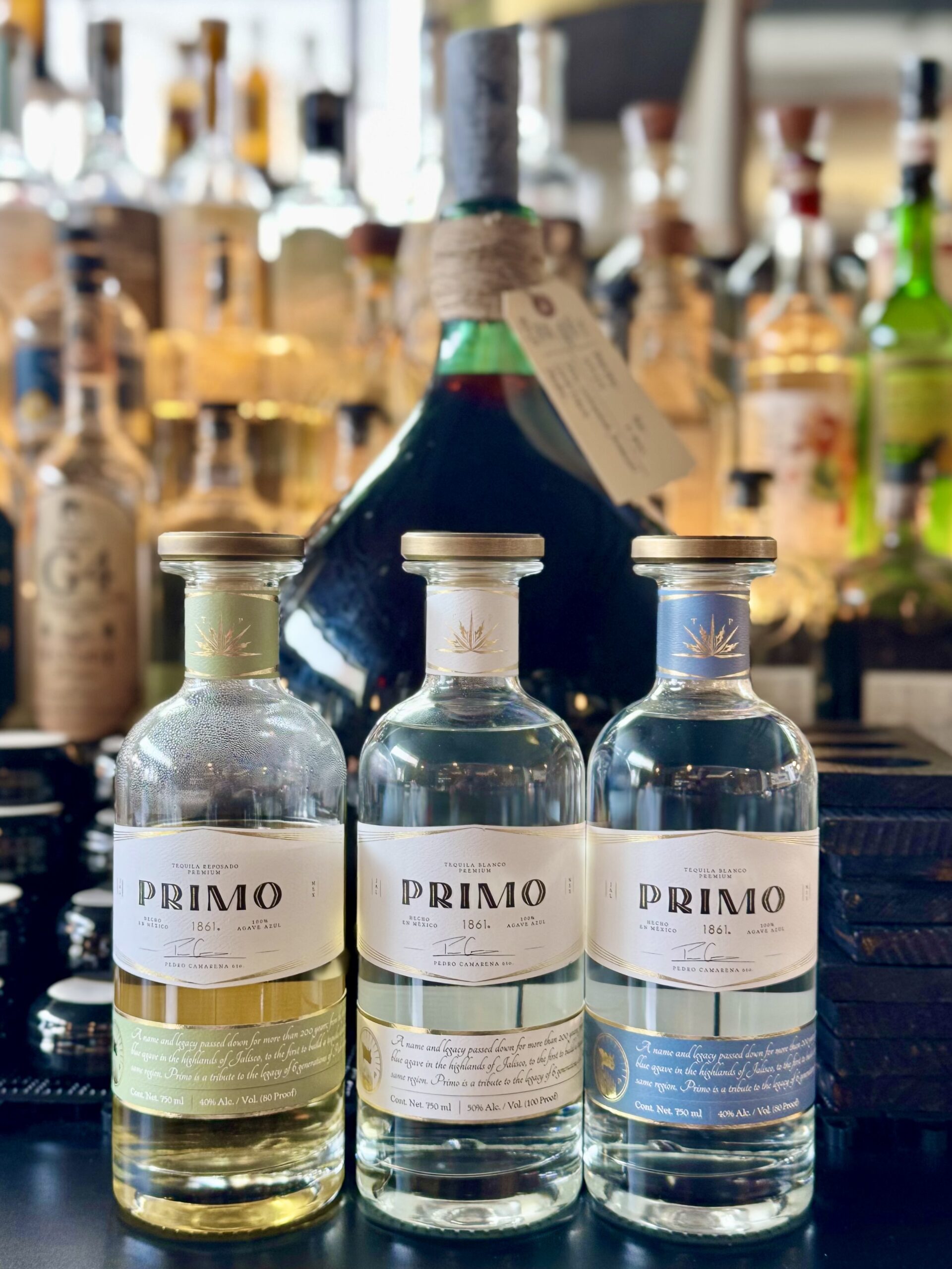 Client spirits brand styled for press